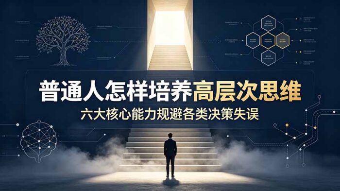 付费文章:普通人怎样培养高层次思维,六大核心能力规避各类决策失误-WE智谷