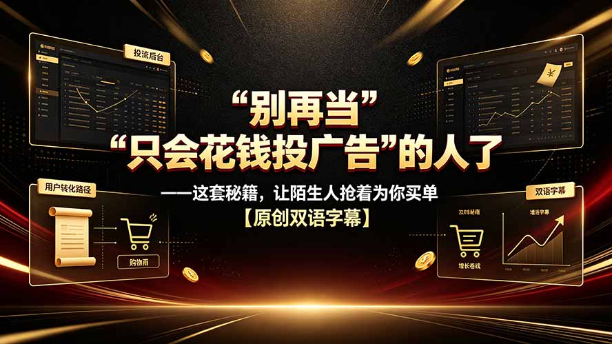 别再当“只会花钱投广告”的人了——这套秘籍，让陌生人抢着为你买单【原创双语字幕】-WE智谷