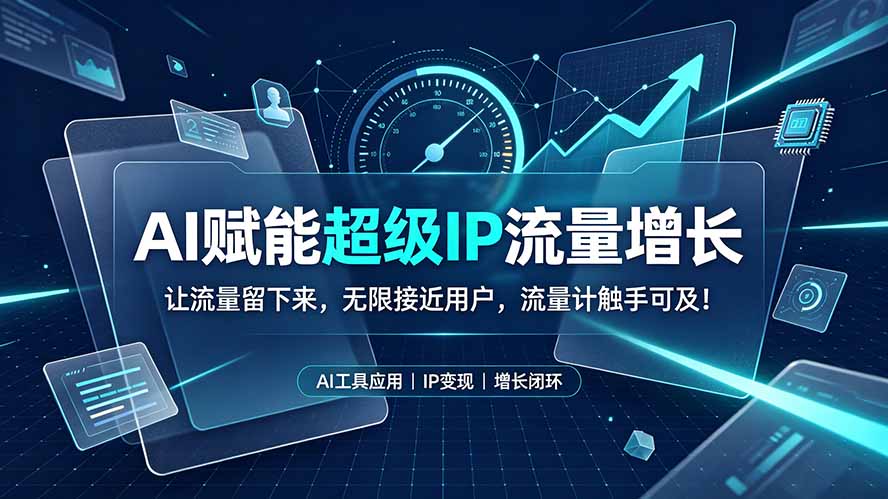 AI赋能超级IP流量增长:让流量留下来,无限接近用户,流量计触手可及!-WE智谷