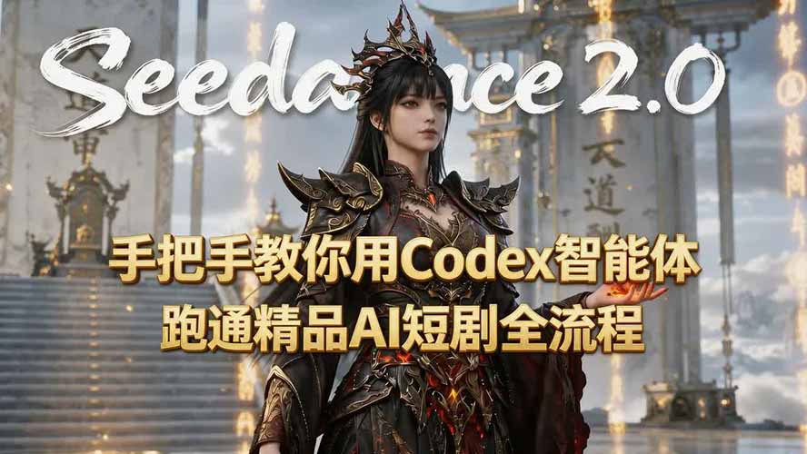 手把手教你用Seedance2.0+Codex智能体跑通精品AI短剧全流程(附3种skill技能-WE智谷